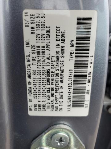 5J8TB4H55EL024820 - 2014 ACURA RDX TECHNOLOGY SILVER photo 13