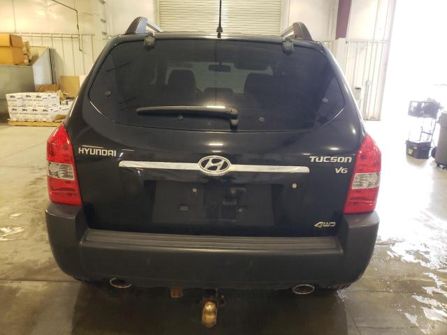 KM8JN72D08U757897 - 2008 HYUNDAI TUCSON SE BLACK photo 6