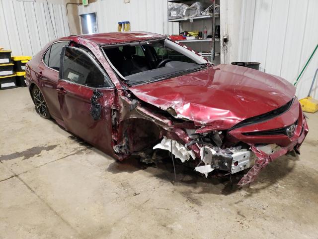 4T1B11HK1JU609508 - 2018 TOYOTA CAMRY L BURGUNDY photo 4