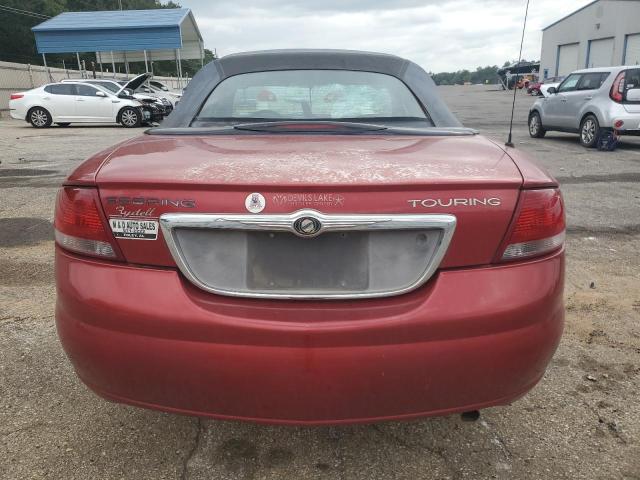 1C3EL55R06N226668 - 2006 CHRYSLER SEBRING TOURING MAROON photo 6