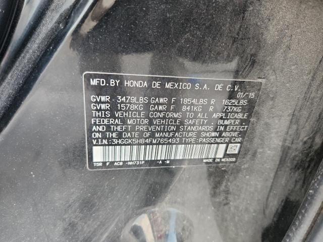 3HGGK5H84FM765493 - 2015 HONDA FIT EX 黑色 照片 13