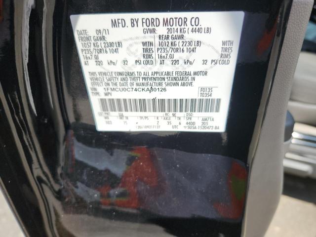 1FMCU0C74CKA80126 - 2012 FORD ESCAPE XLS 黑色 照片 14