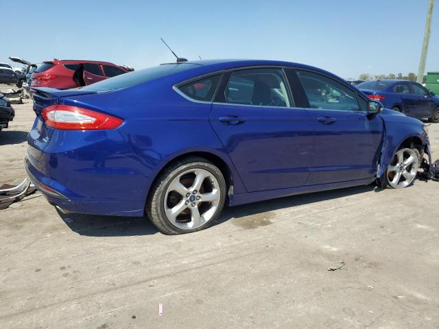 1FA6P0HD0E5359619 - 2014 FORD FUSION SE BLUE photo 3