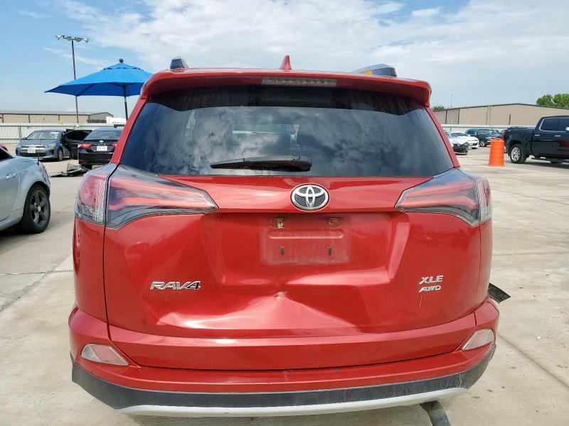 2T3RFREV8GW442349 - 2016 TOYOTA RAV4 XLE RED photo 6