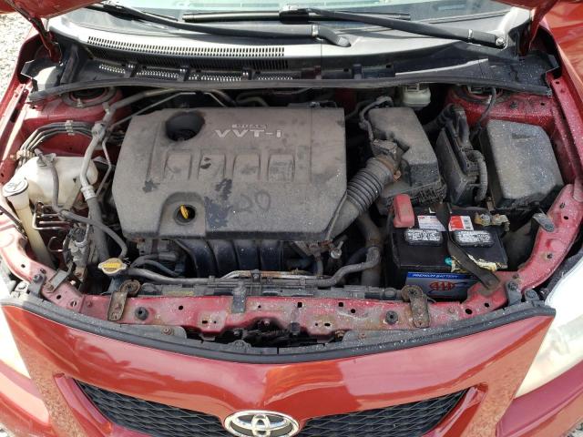 JTDBU4EE2A9097014 - 2010 TOYOTA COROLLA BASE წითელი ფოტო 11