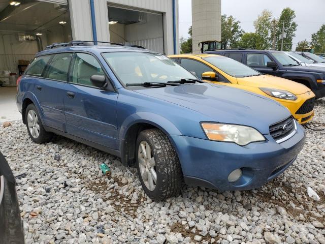 4S4BP61C877333415 - 2007 SUBARU LEGACY OUTBACK 2.5I BLUE photo 4