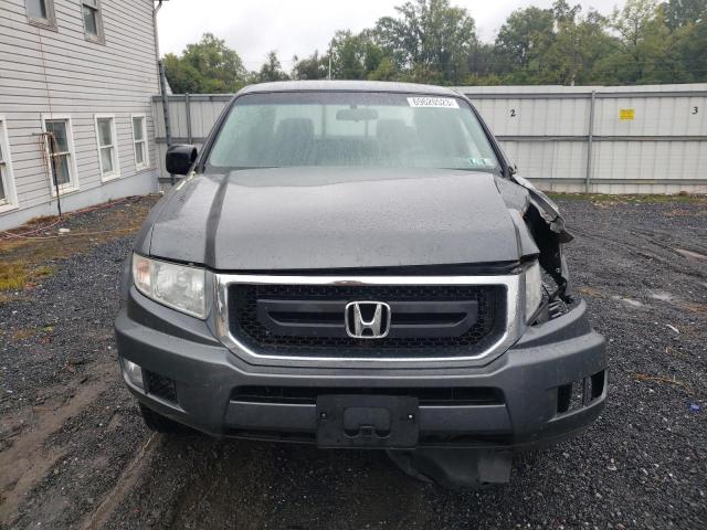 5FPYK1F21BB010172 - 2011 HONDA RIDGELINE RT GRAY photo 5