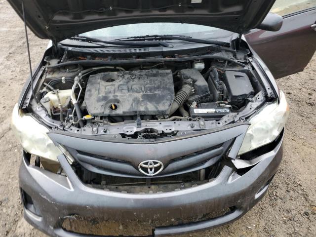 5YFBU4EE0DP188037 - 2013 TOYOTA COROLLA BASE Մոխրագույն լուսանկար 11
