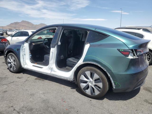5YJYGAEE2MF244779 - 2021 TESLA MODEL Y GREEN photo 2