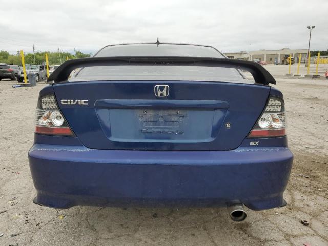 1HGEM229X5L022550 - 2005 HONDA CIVIC EX BLUE photo 6