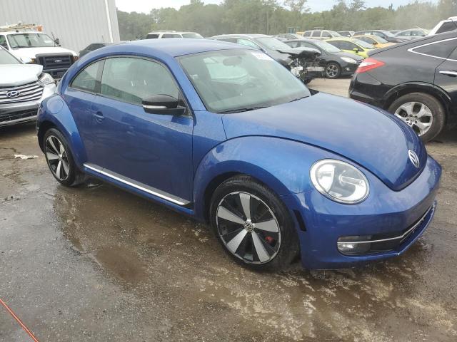 3VW4A7AT5CM633950 - 2012 VOLKSWAGEN BEETLE TURBO BLUE photo 4