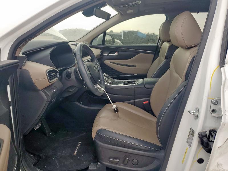 5NMS34AJ6MH308679 - 2021 HYUNDAI SANTA FE SEL WHITE photo 7