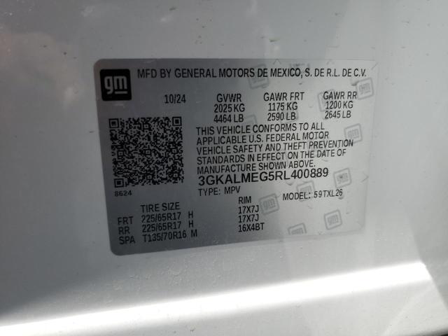 3GKALMEG5RL400889 - 2024 GMC TERRAIN SLE WHITE photo 12