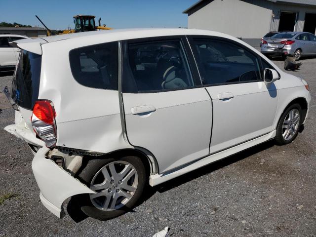 JHMGD386X7S066176 - 2007 HONDA FIT S WHITE photo 3