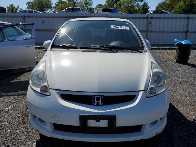 JHMGD386X7S066176 - 2007 HONDA FIT S WHITE photo 5