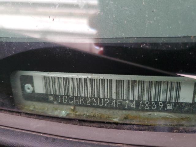 1GCHK23U24F141839 - 2004 CHEVROLET SILVERADO K2500 HEAVY DUTY TAN photo 12