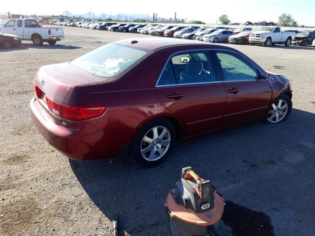 1HGCM66555A008377 - 2005 HONDA ACCORD EX RED photo 3