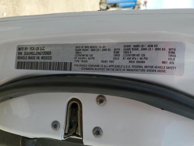 3C6UR5CJ0NG120903 - 2022 RAM 2500 TRADESMAN Beyaz fotoğraf 13