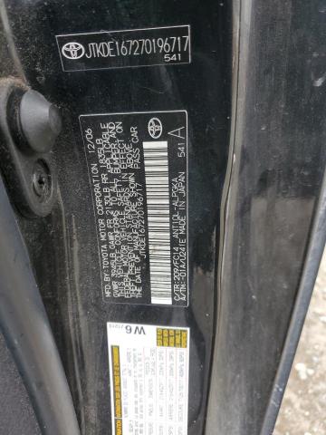 JTKDE167270196717 - 2007 TOYOTA SCION TC 黑色 照片 12