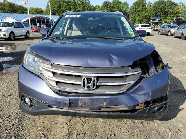 5J6RM4H73EL096260 - 2014 HONDA CR-V EXL BLUE photo 5