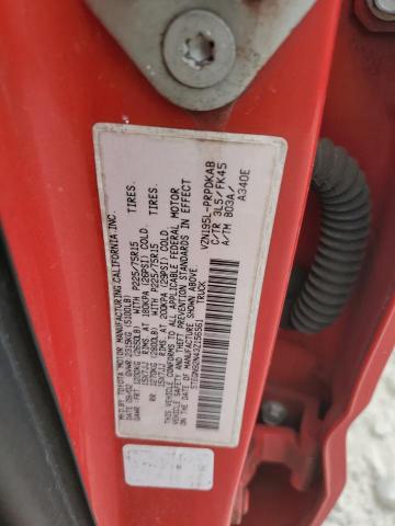 5TEGN92N43Z156561 - 2003 TOYOTA TACOMA DOUBLE CAB PRERUNNER RED photo 12