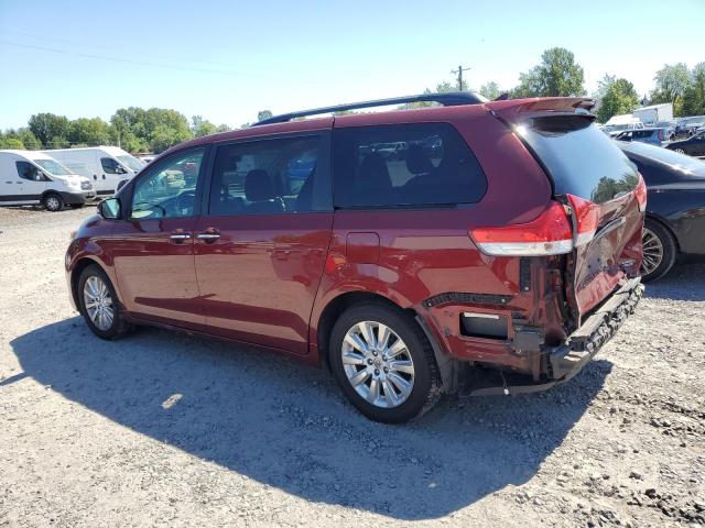 5TDDK3DC1ES092032 - 2014 TOYOTA SIENNA XLE Qırmızı foto 2