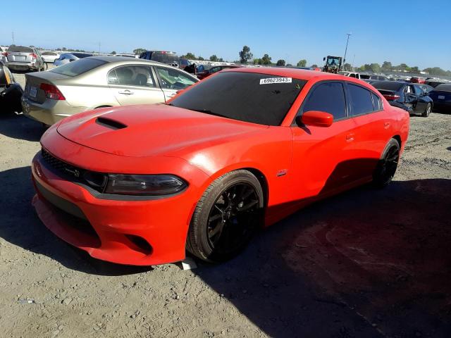 2C3CDXGJ6KH514415 - 2019 DODGE CHARGER SCAT PACK RED photo 1