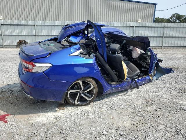 1HGCV1F32NA084542 - 2022 HONDA ACCORD SPORT BLUE photo 3