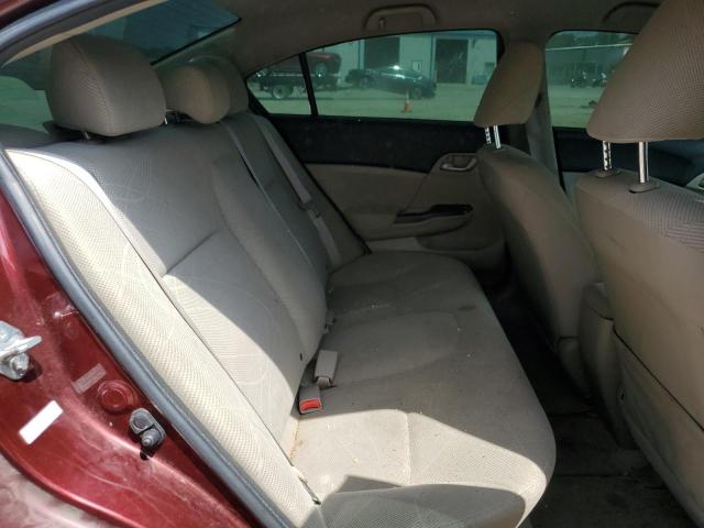 JHMFB2F54CS000920 - 2012 HONDA CIVIC LX BURGUNDY photo 10