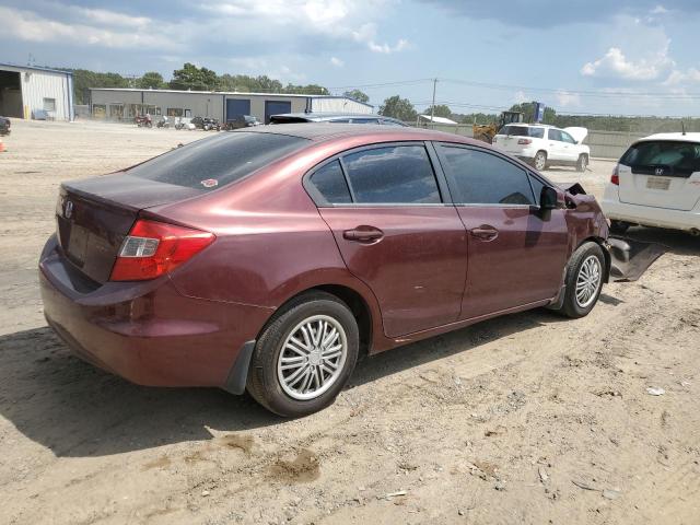 JHMFB2F54CS000920 - 2012 HONDA CIVIC LX BURGUNDY photo 3