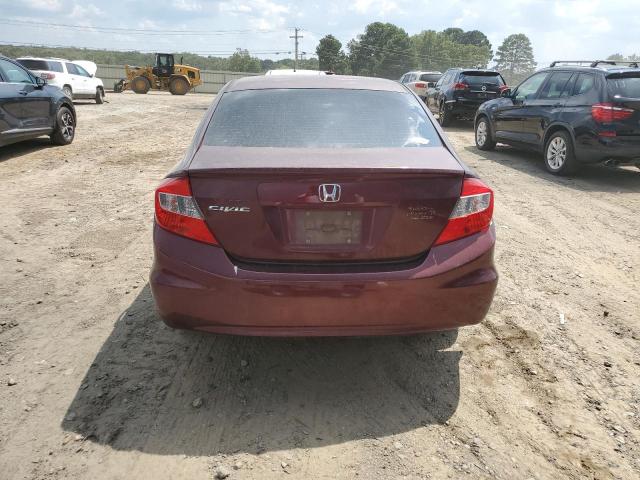 JHMFB2F54CS000920 - 2012 HONDA CIVIC LX BURGUNDY photo 6