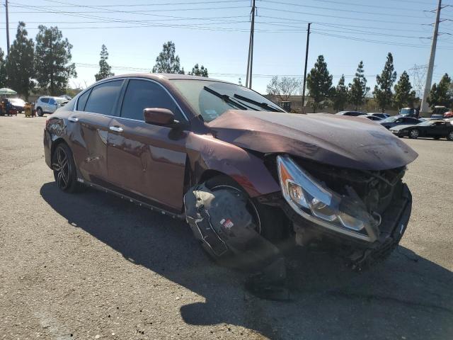 1HGCR2F51HA067697 - 2017 HONDA ACCORD SPORT BURGUNDY photo 4