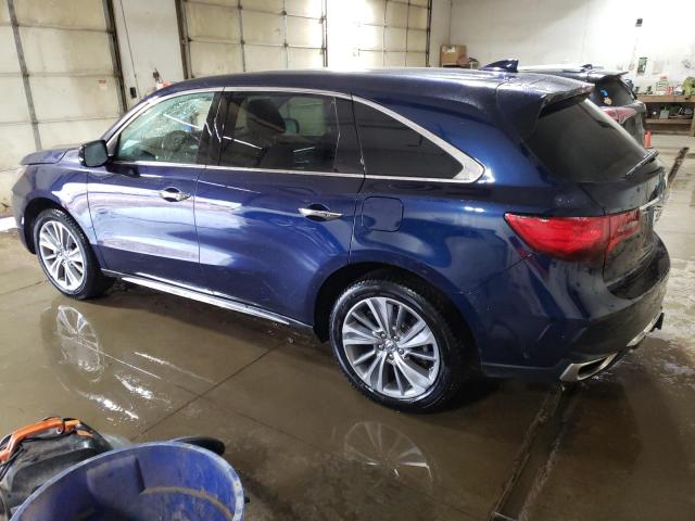 5FRYD4H51HB029842 - 2017 ACURA MDX TECHNOLOGY BLUE photo 2