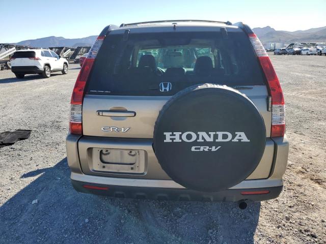 JHLRD78995C053196 - 2005 HONDA CR-V SE GOLD photo 6