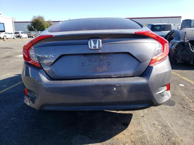 2HGFC2F54JH608523 - 2018 HONDA CIVIC LX GRAY photo 6