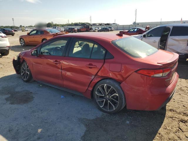 JTDS4MCE0MJ058847 - 2021 TOYOTA COROLLA SE MAROON photo 2