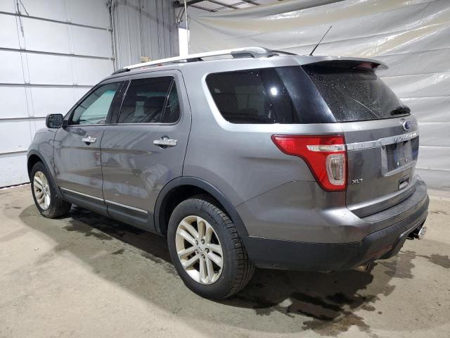 1FM5K8D86DGA77558 - 2013 FORD EXPLORER XLT Szary zdjęcie 2