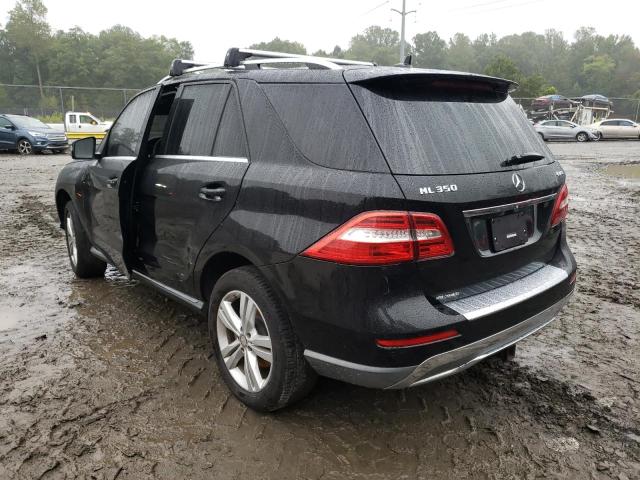 4JGDA5HB8FA606145 - 2015 MERCEDES-BENZ ML 350 4MATIC BLACK photo 2