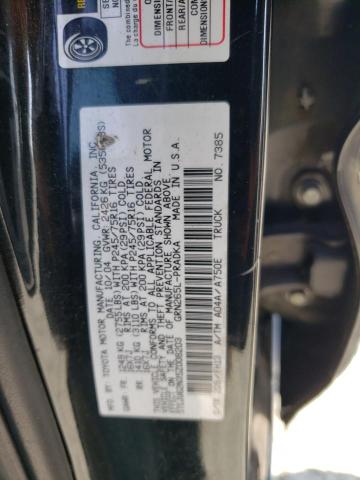 5TEJU62N35Z008203 - 2005 TOYOTA TACOMA DOUBLE CAB PRERUNNER BLACK photo 12