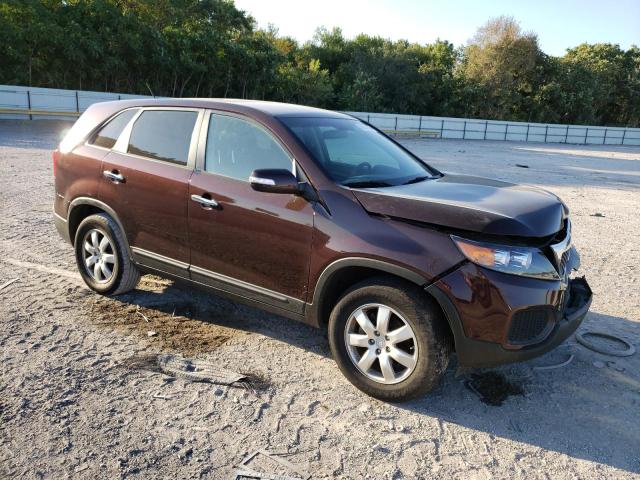 5XYKT3A1XBG167360 - 2011 KIA SORENTO BASE BURGUNDY photo 4