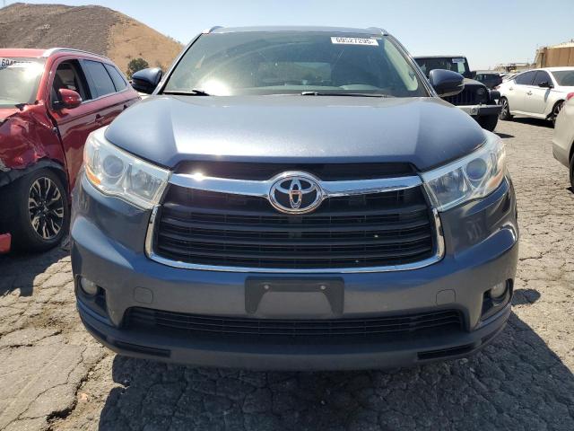 5TDKKRFH8ES032588 - 2014 TOYOTA HIGHLANDER XLE 蓝色 照片 5