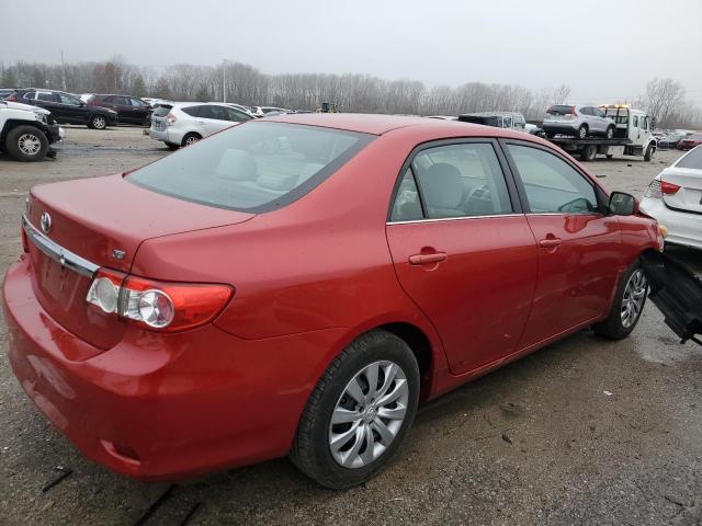 2T1BU4EE3DC041467 - 2013 TOYOTA COROLLA BASE RED photo 3