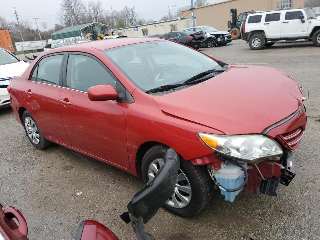 2T1BU4EE3DC041467 - 2013 TOYOTA COROLLA BASE RED photo 4