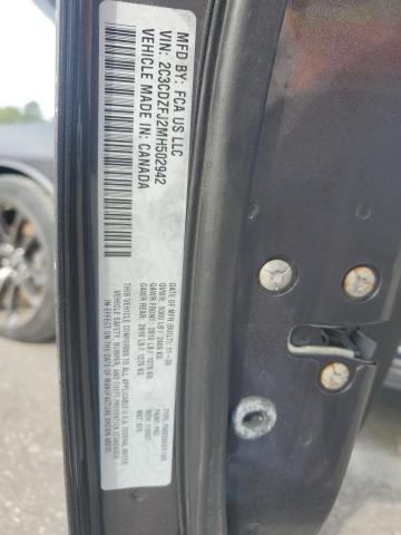 2C3CDZFJ2MH502942 - 2021 DODGE CHALLENGER R/T SCAT PACK GRAY photo 12