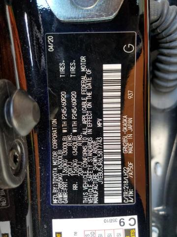 JTEBU5JR6L5817743 - 2020 TOYOTA 4RUNNER SR5/SR5 PREMIUM 黑色 照片 13