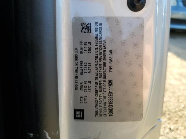 1G6DG1E32E0111939 - 2014 CADILLAC CTS PERFORMANCE COLLECTION Gümüş fotoğraf 12