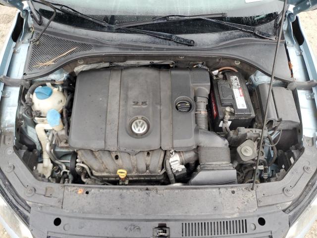 1VWBP7A38CC065698 - 2012 VOLKSWAGEN PASSAT SE BLUE photo 11
