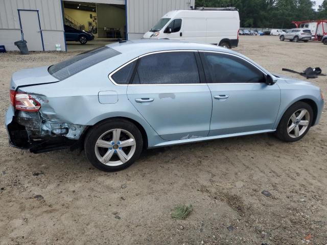 1VWBP7A38CC065698 - 2012 VOLKSWAGEN PASSAT SE BLUE photo 3
