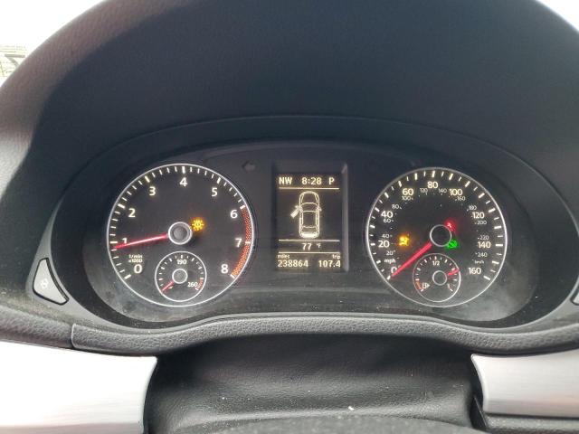 1VWBP7A38CC065698 - 2012 VOLKSWAGEN PASSAT SE BLUE photo 9