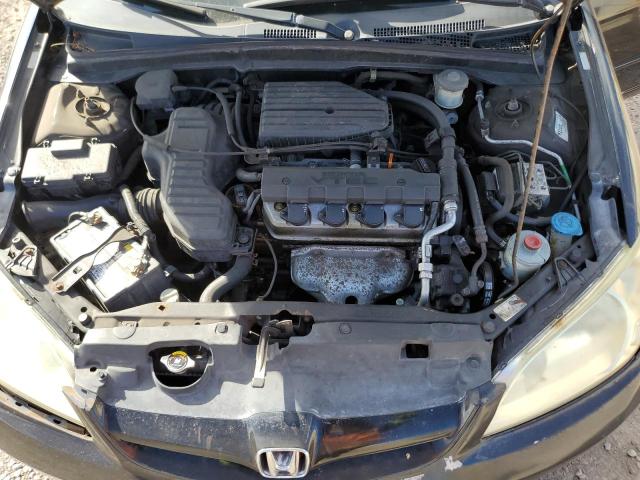2HGES26714H534904 - 2004 HONDA CIVIC EX BLACK photo 11